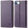 SHIELDON iPhone SE 2020 Case, iPhone 8 Wallet Case, Genuine Leather iPhone 7 Flip Magnetic Cover Card Slots Carry-All with Kickstand TPU Shockproof Case Compatible with iPhone SE2/8/7 - Dark Purple SHIELDON iPhone SE 2020 Case, iPhone 8 Wallet Case, Genuine Leather iPhone 7 Flip Magnetic Cover Card Slots Carry-All with Kickstand TPU Shockproof Case Compatible with iPhone SE2/8/7 - Dark Purple