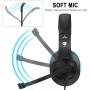 Gaming Headset for PS4,Xbox One Controller,Weton Updated Stereo Noise Cancelling Over Ear Wired Gaming Headphones with Mic LED Lights & Volume Control Headsets for Smartphones, Laptop, Mac,Games
