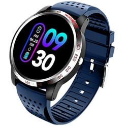 NiceFuse Smart Watch, Fitness Tracker Sport Watch with Heart Rate Blood Oxygen Monitor, Multiple Sport Modes, Waterproof Activity Tracker Smartwatches with Sleep Monitor (Blue MH)