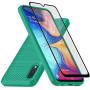 Muokctm Samsung Galaxy A10E Case, with Tempered Glass Screen Protector, Slim Soft TPU Protective Rubber Bumper Case Cover for Samsung Galaxy A10E Phone (Green)