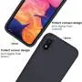 Vinve Liquid Silicone Case for Samsung Galaxy A10e, Gel Rubber Full Body Protection Shockproof Cover Slim Fit Case Drop Protection Case (Black)