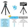 Phone Tripod, UBeesize 12 Inch Flexible Cell Phone Tripod Stand Holder with Wireless Remote Shutter & Universal Phone Mount, Compatible with iPhone/Android/DSLR/GoPro Camera