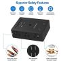 VASTFAFA Multi Outlet Wall Adapter6,AC Outlets Surge Protector with USB,Reliable Power Strip Extension - Mountable Grounded Surge Protector, Portable Outlet Extender for TV Computer Laptops Smartphone