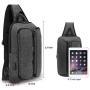 Sling Bag for Men Chest Bag for Teens Single Shoulder Bag Casual Daypack Crossbody Bag PU Sling Backpack Sport Daypack