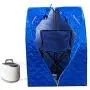KUPPET 2020s Newest Portable Folding Steam Sauna-2L One Person Home Sauna Spa for Full Body Slimming Loss Weight w/Chair, Remote Control, Steam Pot, Foot Rest, Mat (Blue)… KUPPET 2020s Newest Portable Folding Steam Sauna-2L One Person Home Sauna Spa for Full Body Slimming Loss Weight w/Chair, Remote Control, Steam Pot, Foot Rest, Mat (Blue)…