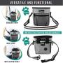 PetAmi Dog Treat Pouch | Dog Training Pouch Bag with Waist Shoulder Strap, Poop Bag Dispenser and Collapsible Bowl | Treat Training Bag for Treats, Kibbles, Pet Toys | 3 Ways to Wear