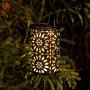 Solar Lanterns Outdoor Hanging lights - Solar Powered Outdoor Lights - Metal Waterproof Garden Ornaments Outdoor Decoration for Patio, Table, Yard, Garden, Pathway