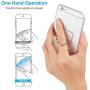 Libosa Cell Phone Ring Holder 360 Degree Rotation and 180 °Flip Transparent Finger Ring Stand Holder Kickstand Compatible with Most of Smartphones Tablet and Phone Case Sold by Libosa
