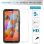 Samsung A11 Case, Samsung Galaxy A11 Case with 2 PCS Tempered Glass Screen Protector, LeYi Full-Body Protective Rugged Hybrid Bumper Shockproof Clear Phone Cover Cases for Galaxy A11, Black