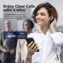Wireless Earbuds Active Noise Cancelling, Mpow X3 ANC Bluetooth Earphones w/4 Mics Noise Cancelling, Stereo Earbuds w/Deep Bass, 30Hrs ANC Earbuds w/USB-C Charge, Smart Touch Control, IPX8 Waterproof