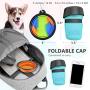 lesotc Pet Water Bottle for Dogs, Dog Water Bottle Foldable, Dog Travel Water Bottle, Dog Water Dispenser, 18 OZ. Lightweight & Convenient with Extra Two Bowls for Travel BPA Free