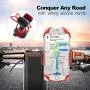 Bike & Motorcycle Phone Mount-360° Rotatable Adjustable Bicycle GPS Units Mount Holder, Compatible with iPhone 11 Pro Max/X/XS MAX/XR/8/8 Plus Samsung or Any Other Smartphone
