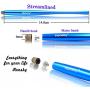 Honsky Cell Phone Stylus, Tablet Stylus for Touch Screens: Universal Long Metal Slim Waist Stylist Pens, Tablet Pen, Touchscreen Stylus Pen - with Replacement Tips, Silver