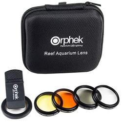 ORPHEK LENS – 2020 Kit for Smartphones – 4 Included: Macro, CPL 37mm Polarized, 15,000k Orange, 20,000k Yellow – For ALL smartphone models: iphone, samsung, huawei, google pixel, tablets and more!