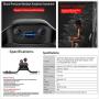M1 2 in 1 Smart Bracelet Wireless Bluetooth Headset Combo Running Music Wristband Earphone Heart Rate Blood Pressure Fitness Tracker (Black)