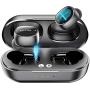 Wireless Earbuds,5.0 Touch Control Bluetooth Headphones with Charging Case,HD Stereo True Wireless Sport in-Earphones Builtin Mic/ 5 Hours Playtime Black
