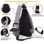 KAKA Sling Bag,Crossbody Backpack Shoulder Bag Travel With USB Charging Port