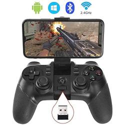 KYAMRC 2.4G Wireless Mobile Game Controller Bluetooth Gaming Gamepad Joystick for Android Phone/ PC Windows/ Tablet/ Smart TV/ TV Box/ PS3 - Android