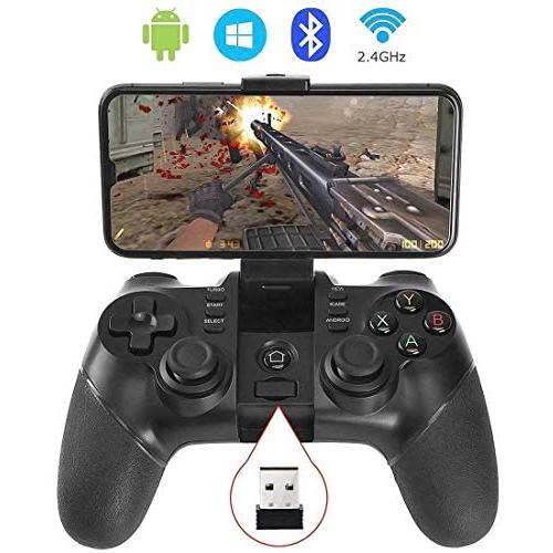 KYAMRC 2.4G Wireless Mobile Game Controller Bluetooth Gaming Gamepad Joystick for Android Phone/ PC Windows/ Tablet/ Smart TV/ TV Box/ PS3 - Android