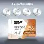 Silicon Power U3 256GB Micro SD Card Nintendo-Switch Compatible, SDXC microsdxc High Speed MicroSD Memory Card with Adapter