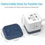 BESTEK Compact Power Strip Travel Cube 3-Outlet and 4 USB Charging Station with Mountable Detachable Base, 5 Feet Extension Cord, Flat Plug,1875W BESTEK Compact Power Strip Travel Cube 3-Outlet and 4 USB Charging Station with Mountable Detachable Base, 5 Feet Extension Cord, Flat Plug,1875W