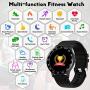Smart Watch,Fitness Tracker Watch with Heart Rate Blood Pressure Monitor IP68 Waterproof Bluetooth Smartwatch Sports Activity Tracker Smart Bracelet for Men Women Kids Compatible Android iOS Phones