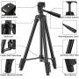 MOREVON Tripod for ipad, [2020 Upgrade] 53" Tripod for iPhone Camera Tablet, Lightweight Aluminum Tripod Stand with Remote Shutter, Universal 2 in 1 Phone/Tablet Holder, for Smartphone, Tablet, Camera