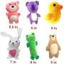 Jalousie 12 Pack Plush Animal Dog Toy Dog Squeaky Toys Cute Pet Plush Toys Stuffed Puppy Chew Toys for Small Medium Dog Puppy Pets - Bulk Dog Toys
