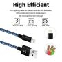 iPhone Charger 3Pack 10 FT Lightning Cable Nylon Braided Charging Cord Compatible with iPhone 11/XS/XR/X/8/7/6/SE/5/iPad,BlueBlack