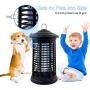 Bug Zapper for Indoor & Outdoor, Electric Mosquito Zapper Killer, 4200V Electric Mosquito Killer, Waterproof Powered Electric Mosquito Zappers Killer, Powerful Insect Killer for Home Garden Backyard