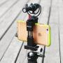 Metal Smartphone Tripod Mount with Cold Shoe Mount, iPhone Tripod Holder Grip Rig Clip for Nexus Samsung iPhone X 8 7 7s 6 6s Plus etc