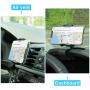 Car Phone Holder Cell Phone Holder for Car Dashboard Cell Phone Holder Dashboard Mount Car Phone Holder Compatible with Smartphones iPhone Samsung (Style 1, Adjustable Mobile Clip)
