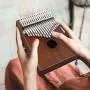 Kalimba 17 Key Thumb Piano, Mbira Mahogany and Ore Metal Tines Finger Piano, Portable Musical Instrument Gifts for Kids and Adults Beginners by FINETHER Kalimba 17 Key Thumb Piano, Mbira Mahogany and Ore Metal Tines Finger Piano, Portable Musical Instrument Gifts for Kids and Adults Beginners by FINETHER