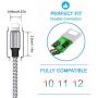 iPhone Charger KOZOPO Fast Charging Nylon Braided 3Pack 6feet Durable High Speed Data Sync Cord Connector Extra Long Power Cable Compatible with iPhone Xs Max/XR/X/8/7/Plus/6S/6/SE/5S/iPad