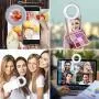 DAVID ROCCO Selfie Light Ring, 3.5 inch Rechargeable Clip on LED Ring Light Camera Ringlight with 40 LEDs for iPhone Android Smart Phone Photography, YouTube Video, Makeup (White) DAVID ROCCO Selfie Light Ring, 3.5 inch Rechargeable Clip on LED Ring Light Camera Ringlight with 40 LEDs for iPhone Android Smart Phone Photography, YouTube Video, Makeup (White)