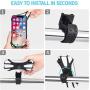 BESP Bike Phone Holder, 360°Rotation Bike Phone Mount, Anti Shake Silicone Bicycle Phone Holder, Universal Handlebar Stand for iPhone 11 Pro Max/X/XS MAX/XR/8/8 Plus, Samsung S20 (Black)
