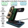 Wireless Charger,ZHIKE 3 in 1 Qi-Certified 15W Fast Charging Station for Apple iWatch Series 5/4/3/2/1,AirPods,Wireless Charging Stand for iPhone 11 Series/XS MAX/XR/XS/X/8/8 Plus/Samsung(With a plug)