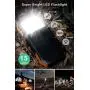 Hiluckey Solar Charger 16000mAh Wireless Portable Charger with 2 USB Ports Waterproof Power Bank with 15 LEDs Flashlight Outdoor External Battery Pack for iPhone, Samsung, iPad and More