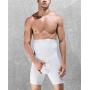 TENMET Mens Double-Layer Belt Anti-Curling High Waist Body Sculpting Pants Abdomen Shaping Shorts