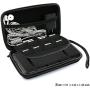 ADVcer 3DS Case, EVA Waterproof Hard Shield Protective Carrying Case with Detachable Hand Wrist Strap for Nintendo New 3DS XL, New 3DS, 3DS XL, 3DS, 3DS LL or 2DS XL or DSi, DS Lite (Black)