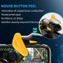 Newseego Mobile Game Controllers, [Upgraded Version] Phone Trigger Key Mobile Shooter Sensitive Aim & Fire Buttons Joystick for Knives Out/Rules of Survival L1R1 for iOS Android Phone