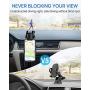 Andobil Car Phone Mount Easy Clamp, Dashboard Windshield Air Vent Cell Phone Holder Anti-Shake Strong Suction Universal Cradle Compatible iPhone 11 Pro Max/XS/SE/7, Samsung Galaxy S20+/Note 10/S8 Plus