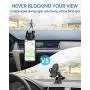 Andobil Car Phone Mount Easy Clamp, Dashboard Windshield Air Vent Cell Phone Holder Anti-Shake Strong Suction Universal Cradle Compatible iPhone 11 Pro Max/XS/SE/7, Samsung Galaxy S20+/Note 10/S8 Plus