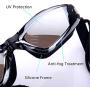RFWIN Swim Goggles, No Leaking Anti-Fog Indoor Outdoor Swimming Goggles with UV Protection Mirrored Lenses for Adult Women Men Youth Kids with Nose Clips Ear Plugs