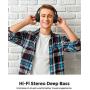 Mpow H19 IPO Active Noise Cancelling Headphones, Bluetooth 5.0 Wireless Headphones with CVC8.0 Microphone, Hi-Fi Stereo Deep Bass, Rapid Charge 35H Playtime for TV, Online Class, Home Office