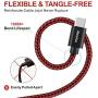 CLEEFUN USB Type C Charger Cable Fast Charging, [6-Pack, 3/3/6/6/10/10 ft] Nylon Braided USB C Cable Compatible with Samsung Galaxy S10e S10 S9 S8 Plus S10+, Note 9 10 8, Moto G8 G7 G6, LG G8 G7 G6