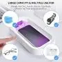 UV Cell Phone Sanitizer, Xoomz Smart Phone Cleaner Wireless Charger Aromatherapy Function Disinfector for All Phones Jewelry Watches - White UV Cell Phone Sanitizer, Xoomz Smart Phone Cleaner Wireless Charger Aromatherapy Function Disinfector for All Phones Jewelry Watches - White