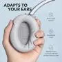 Anker Soundcore Life Q20 Hybrid Active Noise Cancelling Headphones, Wireless Over Ear Bluetooth Headphones with 40H Playtime, Hi-Res Audio, Deep Bass, Memory Foam Ear Cups and Headband (Silver)