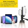 PEYOU Compatible for Ipad iPhone Tripod, 50 Inch Extendable Lightweight Aluminum Smartphone Camera Tablet Tripod Stand for Video + Wireless Remote + 2 in 1 Phone/Tablet Tripod Mount Holder
