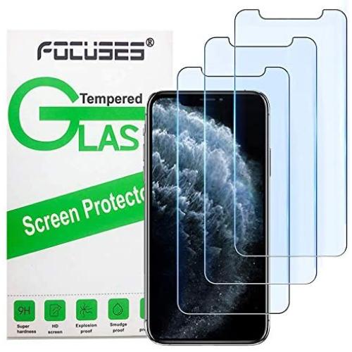 Screen Protector for iPhone 11 Pro Max, iPhone Xs Max, Focuses Anti-Blue Light Temper Glass Film [Eye Protection ] for iPhone Pro Max/XS Max-3Pcs